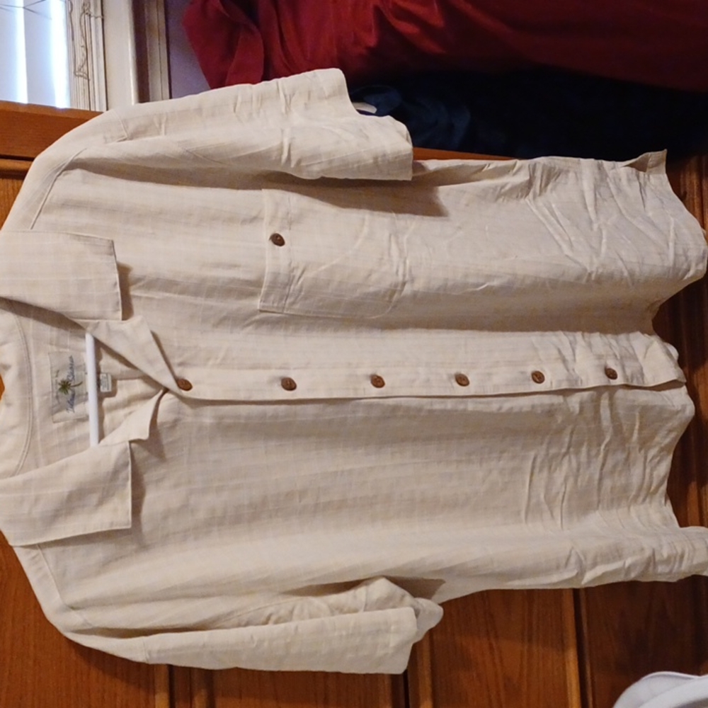 Mens island shores XL casual button up
